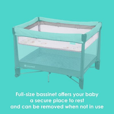 Baby Trend Play Suite 3-in-1 Quick-Fold Playard with Baby Gym - Quartz Stone (LOCAL PICKUP ONLY)