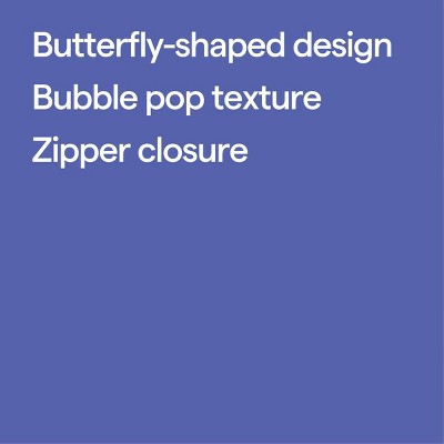 Bubble Pop Pencil Pouch Butterfly - up&up