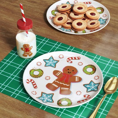 12oz Christmas Gingerbread Tumbler with Straw Red - Wondershop
