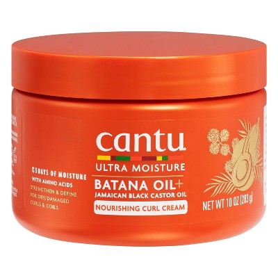 Cantu Ultra Moisture Nourishing Curling Cream with Batana Oil + Jamaican Black Castor Oil - 10 fl oz