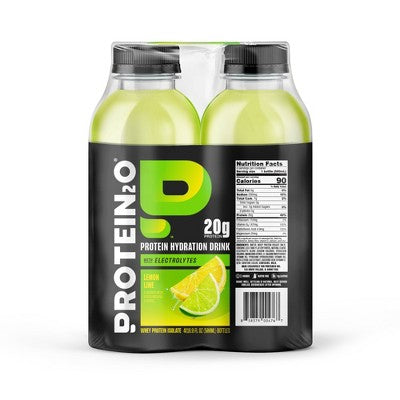 Protein2O 20g Clear Whey Protein Isolate Drink With Electrolyte Lemon Lime Non-Caffeinated - 67.6 fl oz/4pk