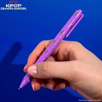 KPop Demon Hunters 4ct Ballpoint Pens Fine Point Black Ink