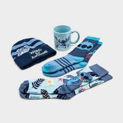 Men's Lilo & Stitch Socks - Assorted Blues 6-12