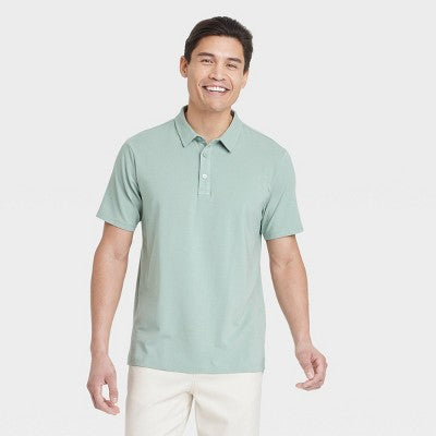 Men's Comfort Wear Polo Shirt - Goodfellow & Co Sage Green S