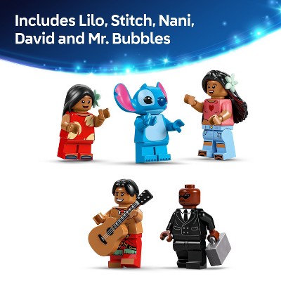 LEGO Disney Lilo and Stitch Beach House Building Toy with 5 Minifigures 43268