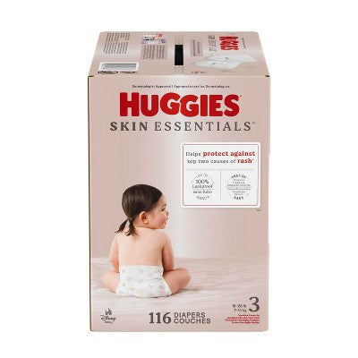 Huggies Skin Essentials Luxury Diapers - Size 3 - 116ct