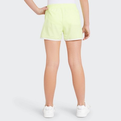 Champion Girls' Track Shorts - Lemon Yellow S