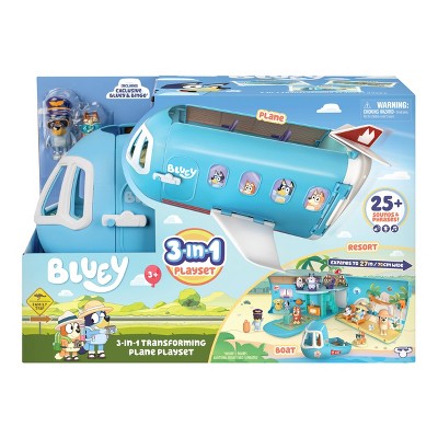 Bluey 3-in-1 Airplane Playset