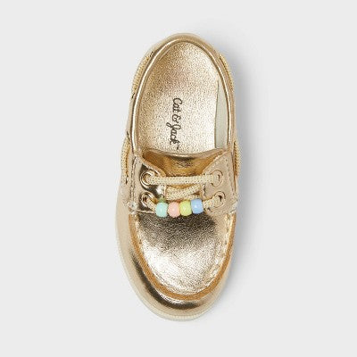 Toddler Hampton Boat Shoes - Cat & Jack Gold 11T