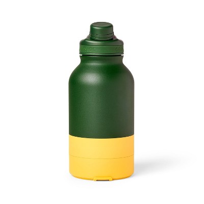 Pet Water Bottle w/ Built in Bowl - 46oz - Green - The Cuddle Collab with Baloo & Pan