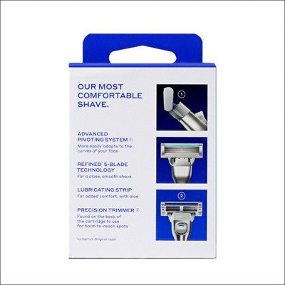 Harry's Plus 5-Blade Men's Razor Blade Refill Cartridges - 4ct