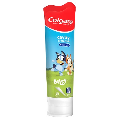 Colgate Kids Bluey Cavity Protection Toothpaste with Fluoride - Mild Bubble Fruit Flavor - 4.6oz