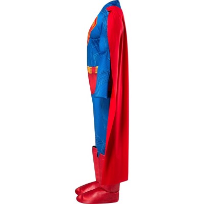 DC Comics Kids' Superman Halloween Light-Up Costume Jumpsuit L