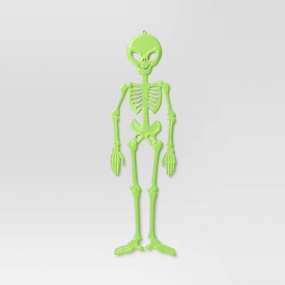 60" 3D Jointed Alien Skeleton Halloween Decorative Prop Green - Hyde and EEK! (LOCAL PICKUP ONLY)