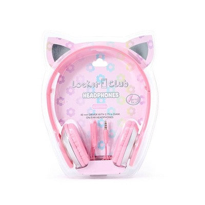Locker Club Backpack Set with Lunch Box and Headphones - Cat