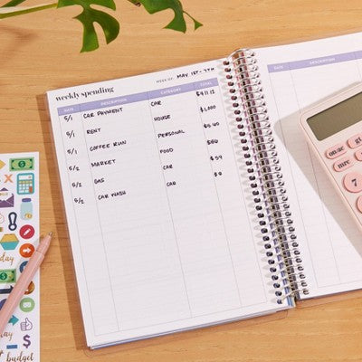 erin condren Budget Journal Classic Striped/Every Little Bit Counts