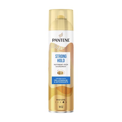 Pantene Strong L4 Aero Spray 14 fl oz: Hair Styling, Securing Hair, Aerosol, Floral Scent