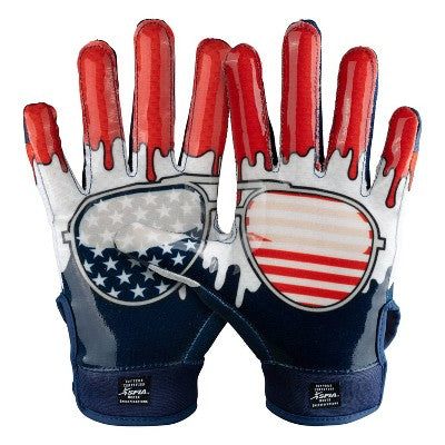 Cutters Game Day Receiver Gloves Youth - Stars S/M