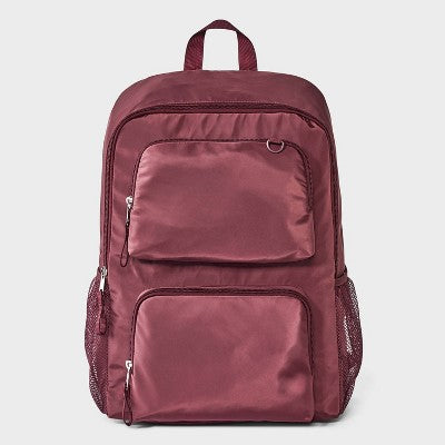 Girls' 18" Two Pocket Backpack - art class Maroon