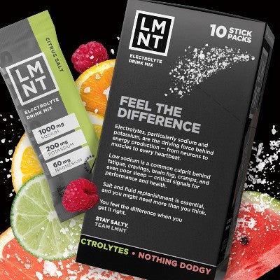 LMNT Zero-Sugar Electrolytes Sports Drink - Variety Pack - 2.1oz/10ct EX 09/2026