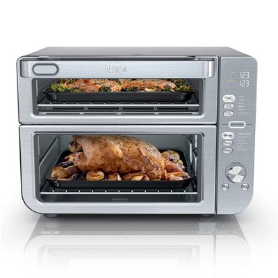 Ninja Double Stack XL Countertop Oven and Air Fryer with SmartFinish & DualZone Technology DCT601: Stainless Steel, Convection Bake, Air Fry (LOCAL PICKUP ONLY)
