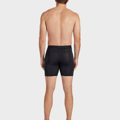 Pair of Thieves Men's Quick Dry Long Leg Boxer Briefs 3pk - Black M