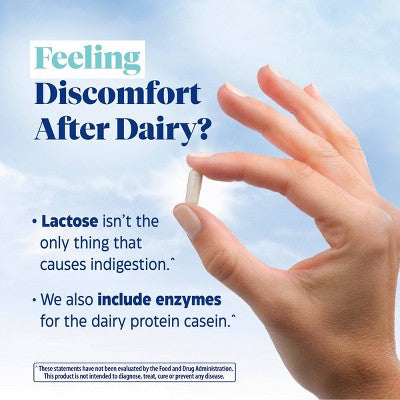 Enzymedica Digest Gold Fast-Acting Vegan Dairy Results for Full Dairy and Lactose Relief Capsules - 30ct