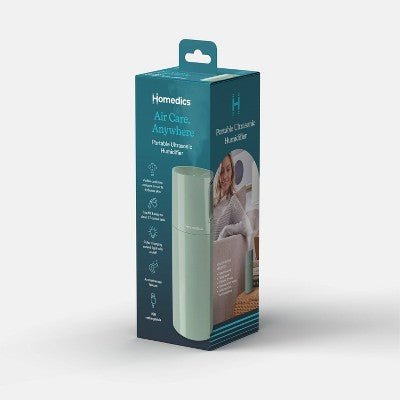 Homedics Portable Ultrasonic Humidifier with Night-Light and Aromatherapy Sage