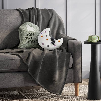 11"x9" Lit Moon Novelty Shaped Throw Pillow - Hyde and EEK! Boutique