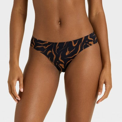 Women's Luxury Collection Bikini Underwear - Auden Black Wave M