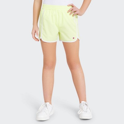 Champion Girls' Track Shorts - Lemon Yellow M