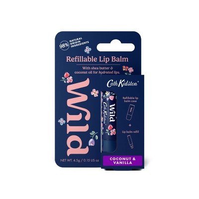 Wild Cosmetics Floral Lip Balm Starter Kit - Coconut & Vanilla - 0.15oz: Moisturizing, Clear, 1 Pack, Balm