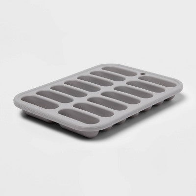 Silicone Ice Tray Gray - Room Essentials: 14-Cavity Silicone Mold, Dishwasher-Safe, 8.55 Volume Capacity