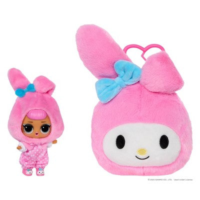L.O.L. Surprise! Loves Hello Kitty and Friends Reversible Plush Surprise - Blind Plush with Matching Tot and Keychain