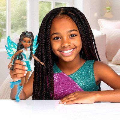 Winx Club Aisha Fairy 10.5" Fashion Doll with Glitter Outfit and Removable Wings