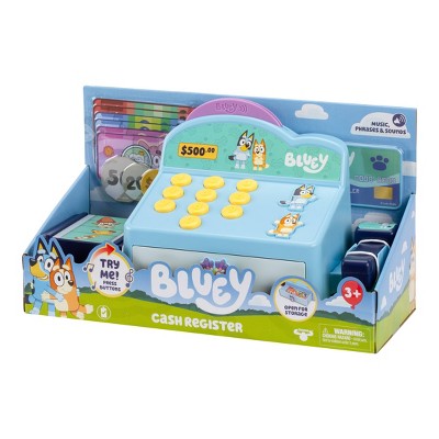 Bluey Role-Play Toy Cash Register - 17pk