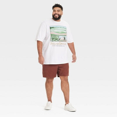 Men's Short Sleeve Graphic T-Shirt - Goodfellow & Co White 3XLT