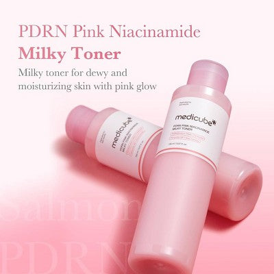 medicube PDRN Pink Niacinamide Milky Toner Korean Skincare - 5.07 fl oz: Moisturizing, Skin Tone Improvement, Pore Reduction