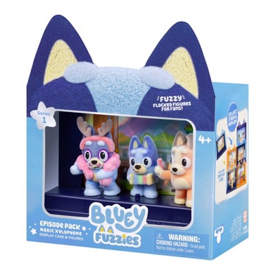 Bluey Fuzzies Episode Pack Magic Xylophone Display Case and Figures