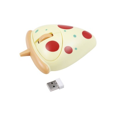 Vivitar 'Pizza' Novelty Computer Mouse - Yellow: Wireless for Home Use
