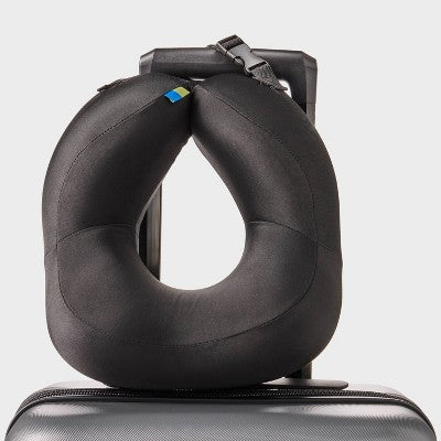 Contoured Memory Foam Neck Pillow - Open Story Black