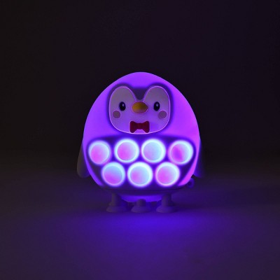 Light Up Bubble Pop Squish Penguin - Bullseye's Playground