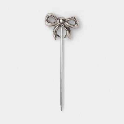 4pk Bow Cocktail Picks Silver - Threshold