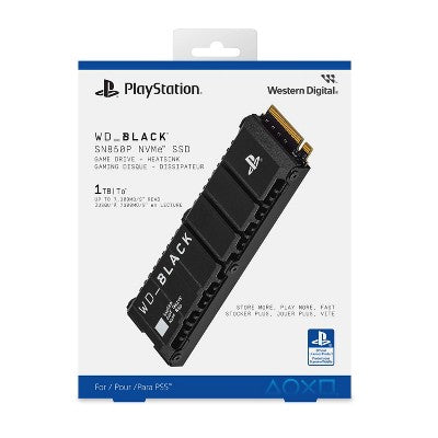 Western Digital Black 1TB SN850P HS for PS5: External SSD for PlayStation 5