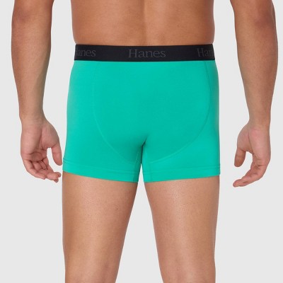 Hanes Men's Super Stretch Trunks 3pk - Green/Gray/Black S