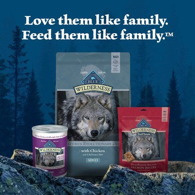 Blue Buffalo Wilderness High Protein Natural Adult Dry Dog Food plus Wholesome Grains with Chicken - 4.5lbs