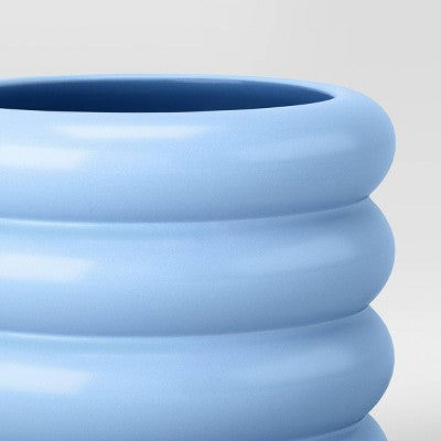 Small Bubble Ceramic Planter Blue - Room Essentials