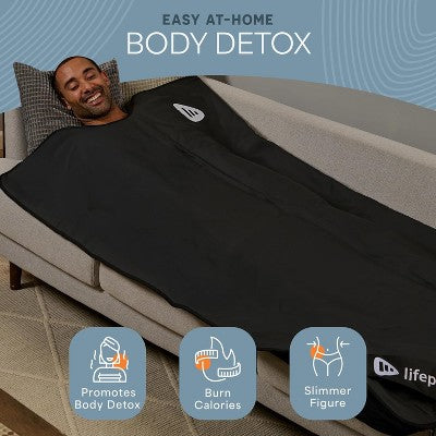 Lifepro RejuvaWrap Infrared Sauna Blanket Portable Far Infrared Sauna for Detox, Relaxation, Tension Relief & Muscle Recovery