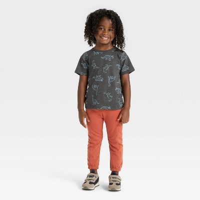 Toddler Boys' Relaxed T-Shirt - Cat & Jack Charcoal 2T