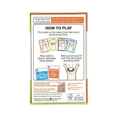 Exploding Kittens Coyote Card Game: Social Skills Development, 10-Minute Playtime, 3+ Players, Full Game